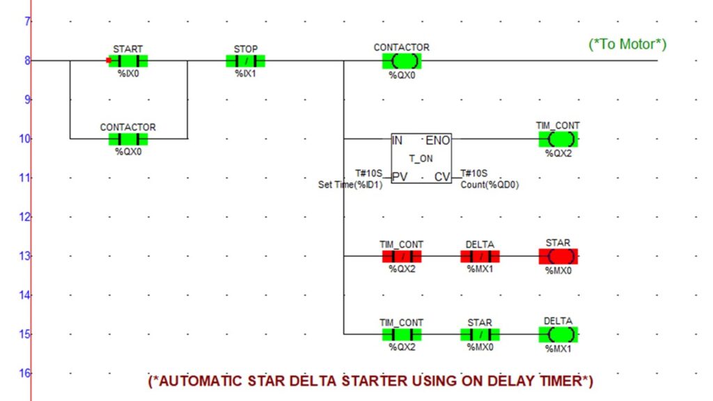 Automatic Star Delta Circuit Control Diagram With Timer Pdf Wiring